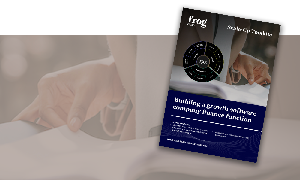 Building a growth software company finance function