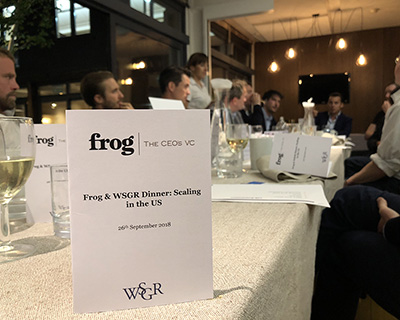 Expanding and Scaling in the US: Frog’s CEO Dinner with WSGR