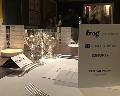 Three Routes to a Successful Exit – Frog’s CEO Dinner with Just Eat, Arieso and PhotoBox former CEOs